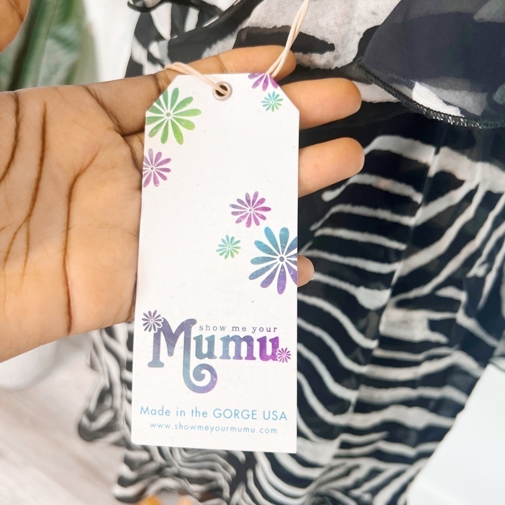 Show Me Your Mumu Santanita Mini Dress Zebra - Picture 10 of 10